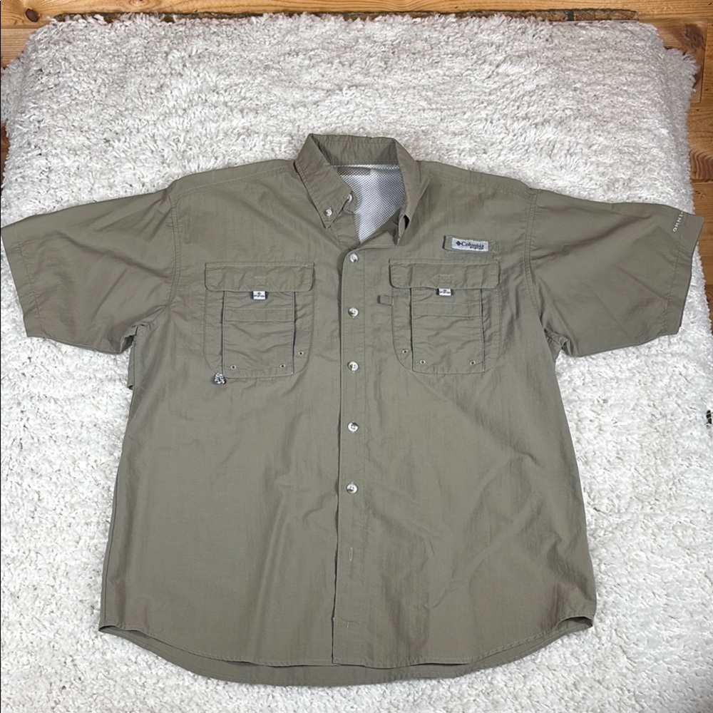 Columbia Sportswear Men's Bahama II Shirt, Olive Green, Size XL